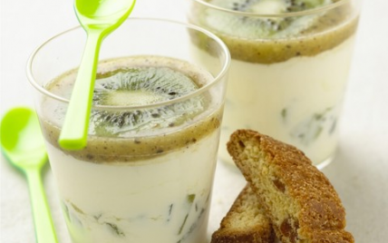 Mousse de Kiwi de l'Adour au Chocolat Blanc