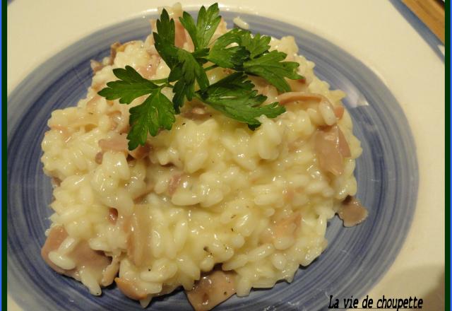 Risotto au jambon cru