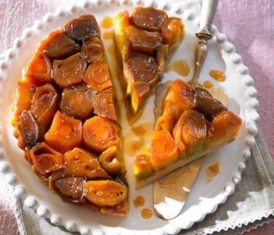 Tatin de poireaux aux quatre épices