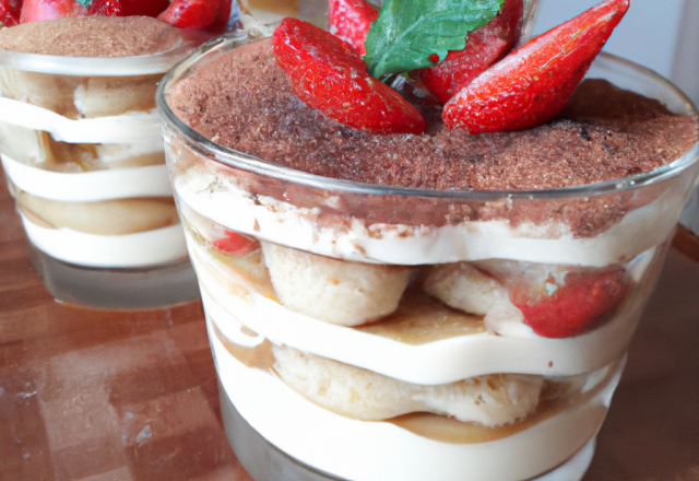 Tiramisu aux fraises inratable