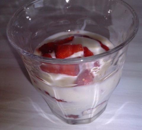 Verrine de fraise