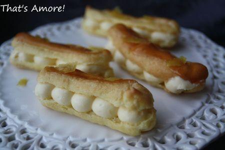 Éclairs à la crème au Limoncello