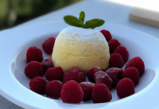 Sorbet soufflé à la framboise