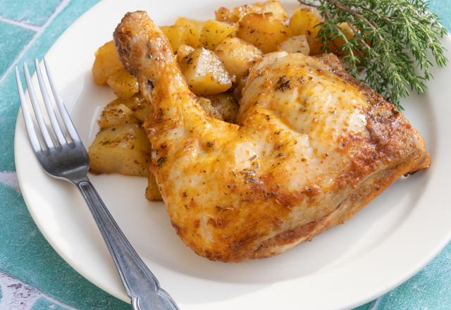 Cuisses de poulet et pomme de terre au four