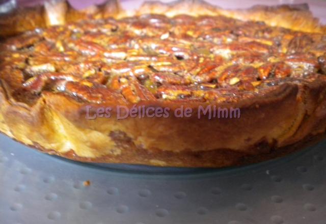 Tarte aux noix de pécan, sirop d'érable et fève tonka