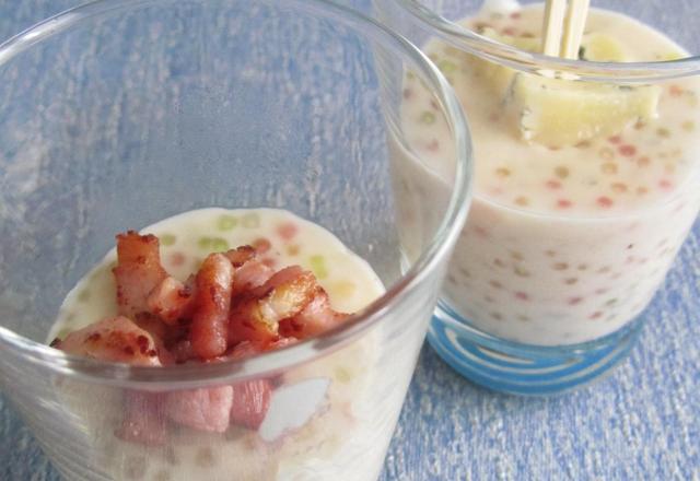 Crème à la Fourme d'Ambert AOP et aux perles de tapioca