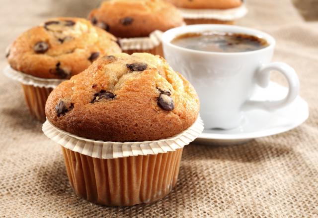 Muffins à la farine de maïs et aux pépites de chocolat