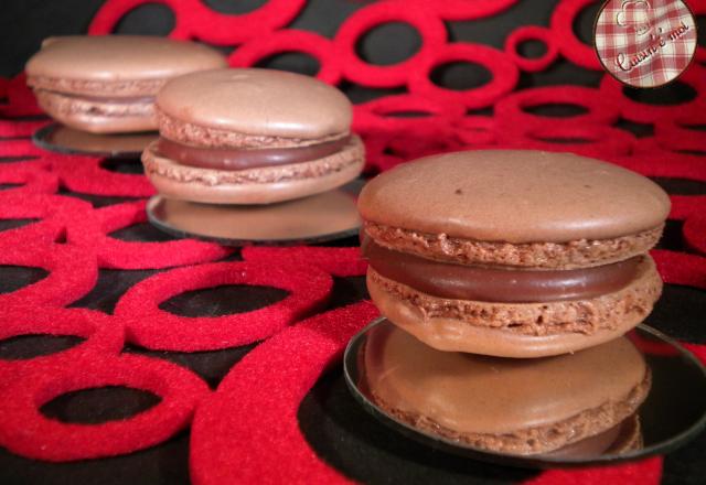 Macarons au chocolat caramel