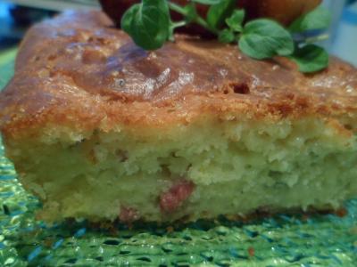 Cake au roquefort et lardons