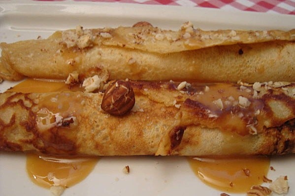 Crêpes aux noisettes caramel beurre salé