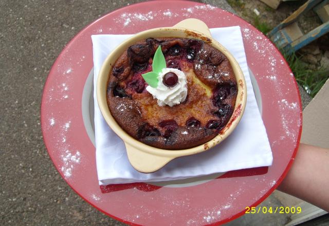 Clafoutis aux griottes et kirsch