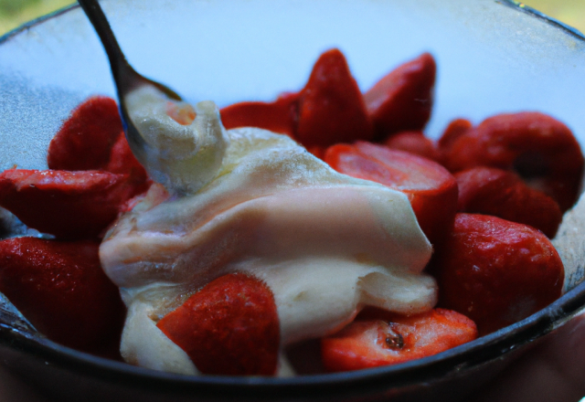 Fraises à la crème