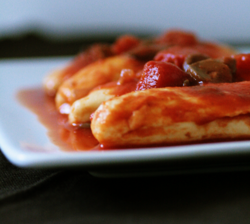 Quenelles à la tomate