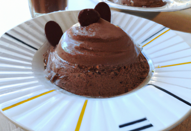 Mousse mi-cuite au chocolat