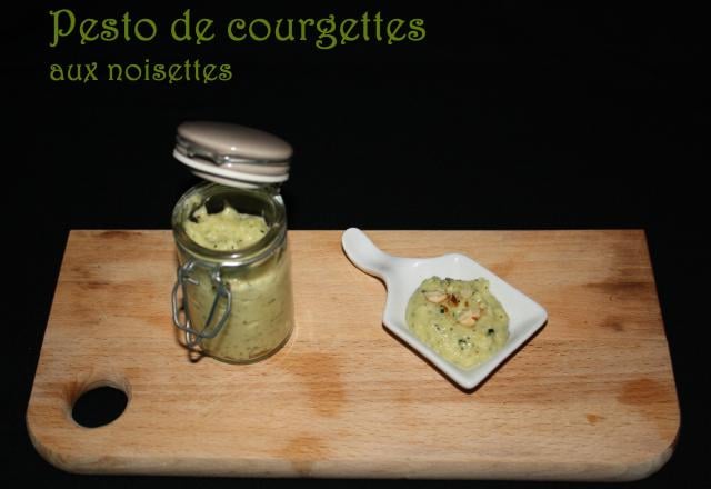 Pesto de courgette aux noisettes