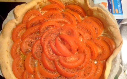 Tarte à la tomate et à l'huile d'olive