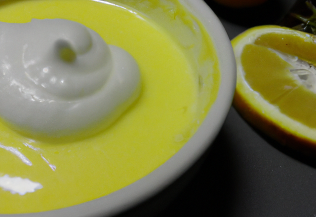 Crème au citron et lait concentré sucré