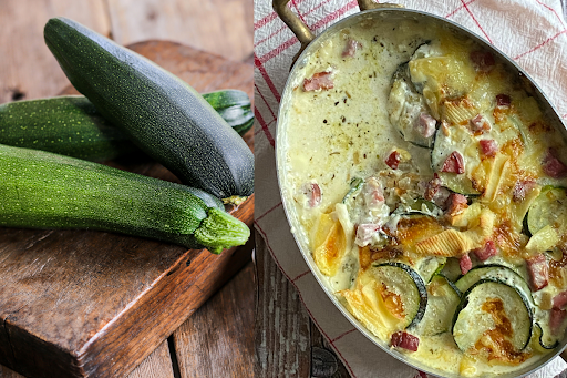 Comment préparer une “courgiflette” cette variante de la tartiflette à faire avec des courgettes ?