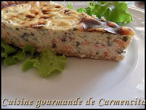 Cheesecacke au saumon fumé