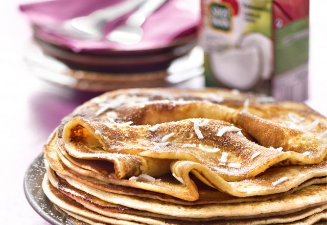 Crêpes soufflées au lait de coco