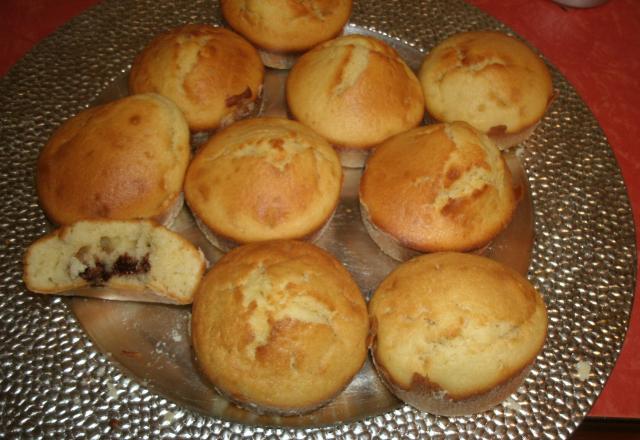 Muffins fourrés au nutella