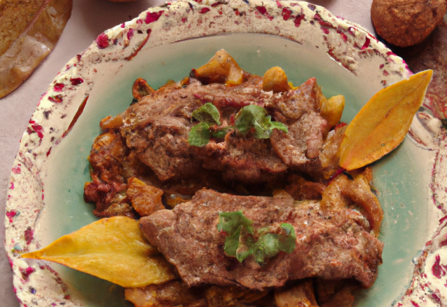 Falette d'agneau de Quercy aux marrons et noix