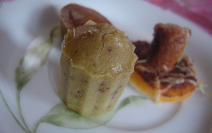 Minis cannelés au foie gras et aux noix