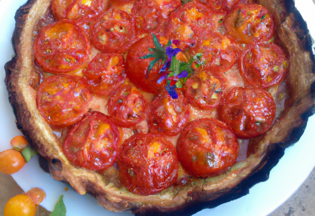 Tarte estivlale à la tomate de Marmande