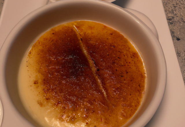 Crème brûlée généreuse à la vanille