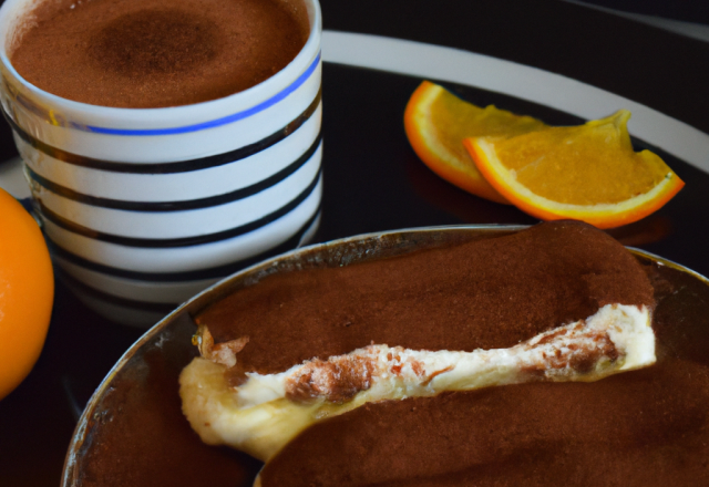 Tiramisu à l'orange et café