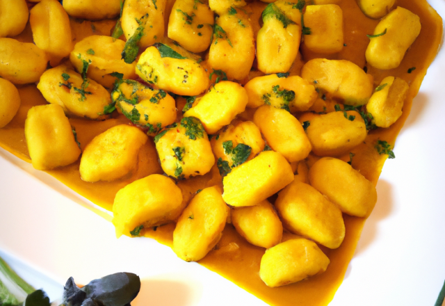 Les fabuleux gnocchis au curcuma