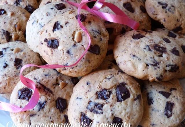 Cookies au beurre salé, cacahuètes et chocolat noir