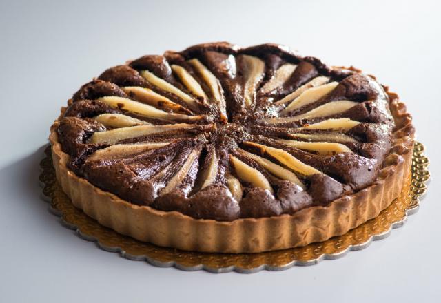 Tarte chocolat-poires