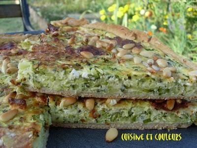 Tarte de courgettes à la grecque