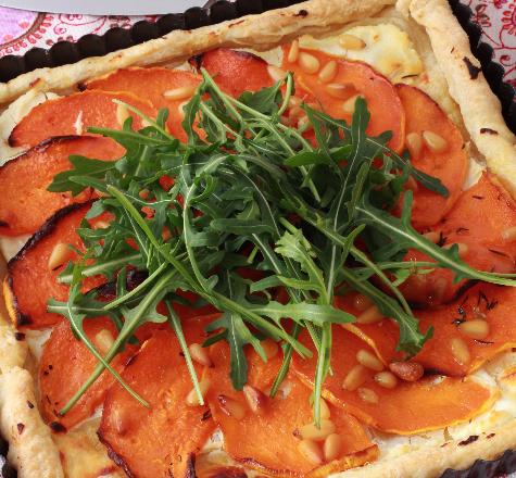 Tarte fine à la ricotta et au butternut