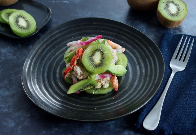 Salade acidulée de Kiwi de l'Adour IGP au crabe