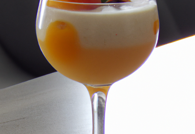 Cocktail au Nectar d'Abricot & au cointreau