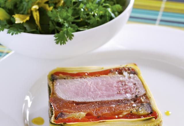 Pressé de filet de veau aux légumes confits