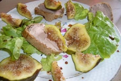 Salade de canard aux figues