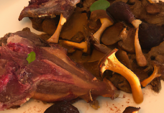 Cuisse de canard aux morilles