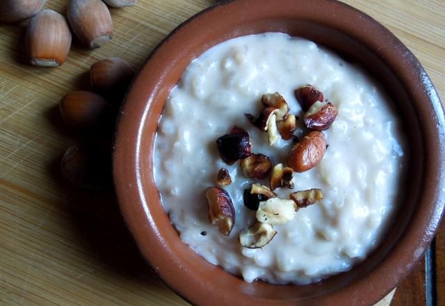 Riz au lait de noisette