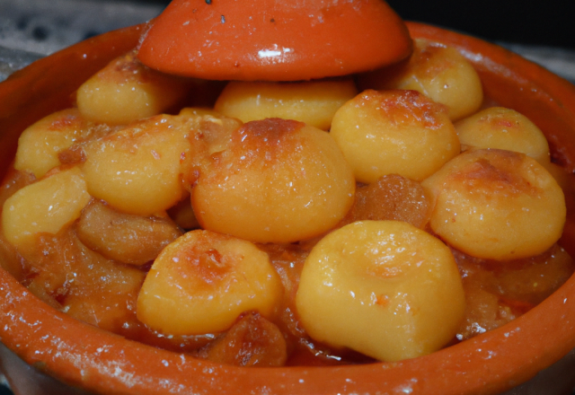 Tajine sucré aux rondelles de pommes