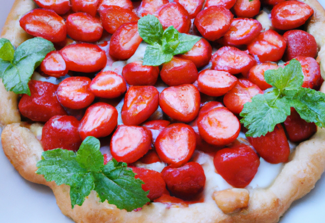 Tarte aux fraises rapide