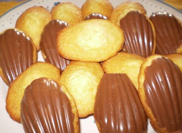 Madeleines avec chocolat