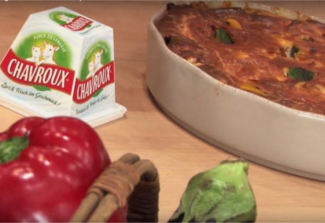 Clafoutis de légumes du soleil façon Chavroux