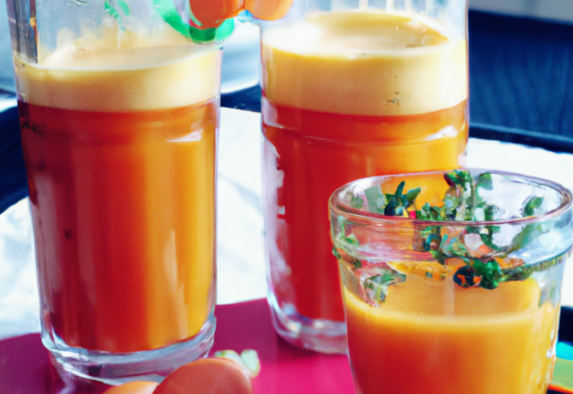 Jus de carotte et d'orange