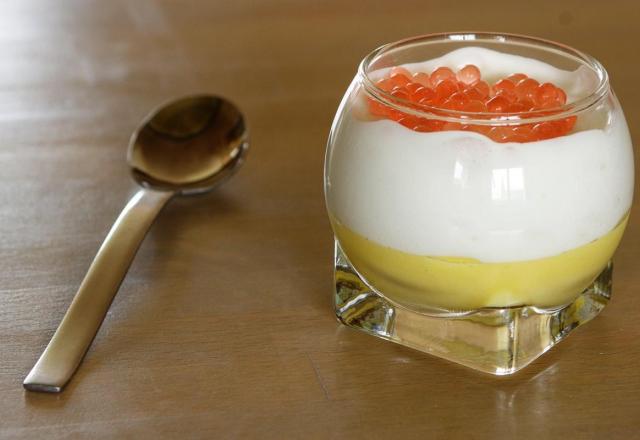 Verrine mangue coco pamplemousse