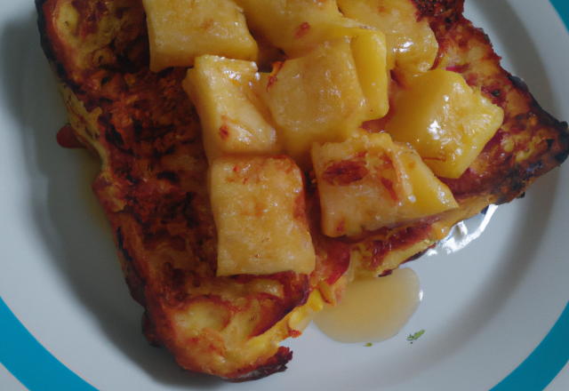 Pain perdu à l'ananas