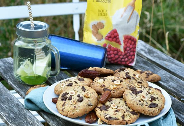 Cookies énergie sans gluten chocolat et fruits secs