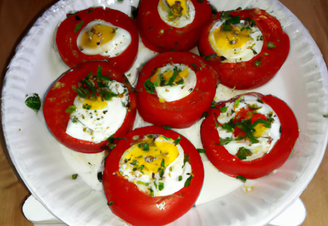 Délice de tomates aux œufs rapide